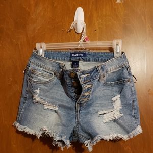 Shortie jean shorts